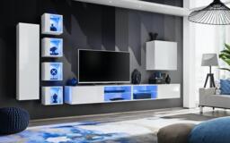 "Switch XXVI Wall Entertainment Unit For TVs Up To 75"" - Graphite 320cm Oak Wotan" - thumbnail 2