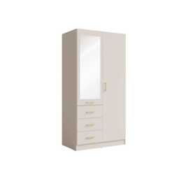 Konso Hinged Door Wardrobe 101cm - Beige 101cm - thumbnail 2