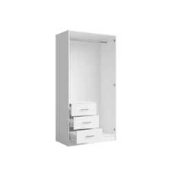 Konso Hinged Door Wardrobe 101cm - Beige 101cm - thumbnail 6