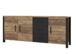 Olin 47 Sideboard Cabinet 192cm - 192cm Appenzeller Fichte Oak