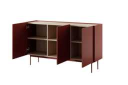 Frisk Sideboard Cabinet 144cm - Red 144cm - thumbnail 3