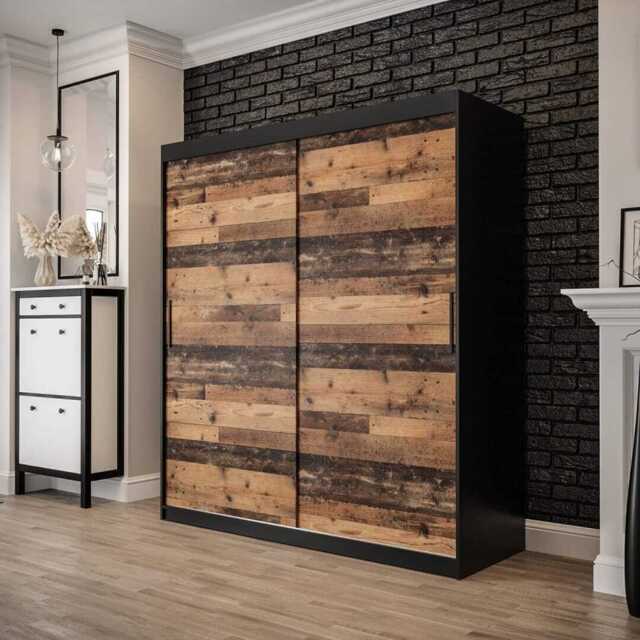 Tilburg Sliding Door Wardrobe 180cm - Dark Oak 180cm - image 1