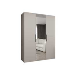 Marbella II Hinged Door Wardrobe 150cm - Black 150cm - thumbnail 5