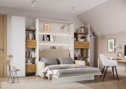 Bed Concept BC-20 Hinged Door Wardrobe 101cm - Grey 101cm - thumbnail 5