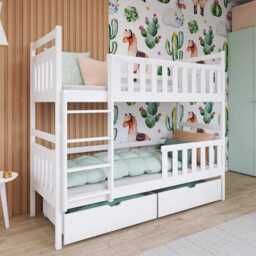 Wooden Bunk Bed Monika with Storage - Cinnamon Foam/Bonnell Mattresses - thumbnail 3