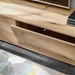 "Cruz Entertainment Unit For TVs Up To 60"" - Oak Evoke 280cm" - thumbnail 5