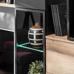 "Cruz Entertainment Unit For TVs Up To 60"" - Oak Evoke 280cm" - thumbnail 4