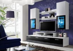 "Mini Entertainment Unit For TVs Up To 42"" - White Gloss 200cm" - thumbnail 2