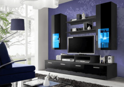 "Mini Entertainment Unit For TVs Up To 42"" - White Gloss 200cm" - thumbnail 3