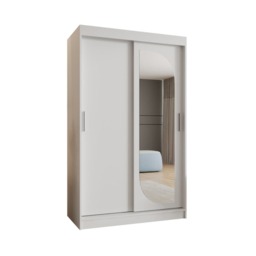Lucy Sliding Door Wardrobe 120cm - Black 120cm - thumbnail 8