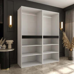 Salsa Hinged Door Wardrobe 160cm - Cashmere 160cm - thumbnail 4