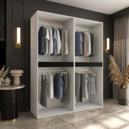 Salsa Hinged Door Wardrobe 160cm - Cashmere 160cm - thumbnail 6