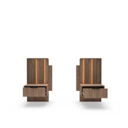 Amaro Bedside Tables 50cm [Set Of Two] - Oak Dunin 50cm - thumbnail 4