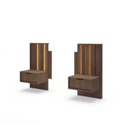 Amaro Bedside Tables 50cm [Set Of Two] - Oak Dunin 50cm