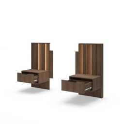 Amaro Bedside Tables 50cm [Set Of Two] - Oak Dunin 50cm - thumbnail 2