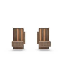 Amaro Bedside Tables 50cm [Set Of Two] - Oak Dunin 50cm - thumbnail 3