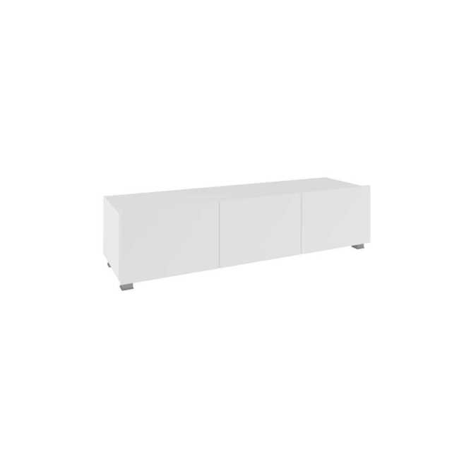 Calabrini TV Cabinet 150cm - White Gloss 150cm - image 1