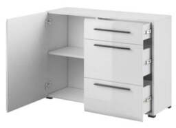 Tulsa 45 Sideboard Cabinet 120cm - White Gloss 120cm - thumbnail 3