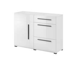 Tulsa 45 Sideboard Cabinet 120cm - White Gloss 120cm - thumbnail 2