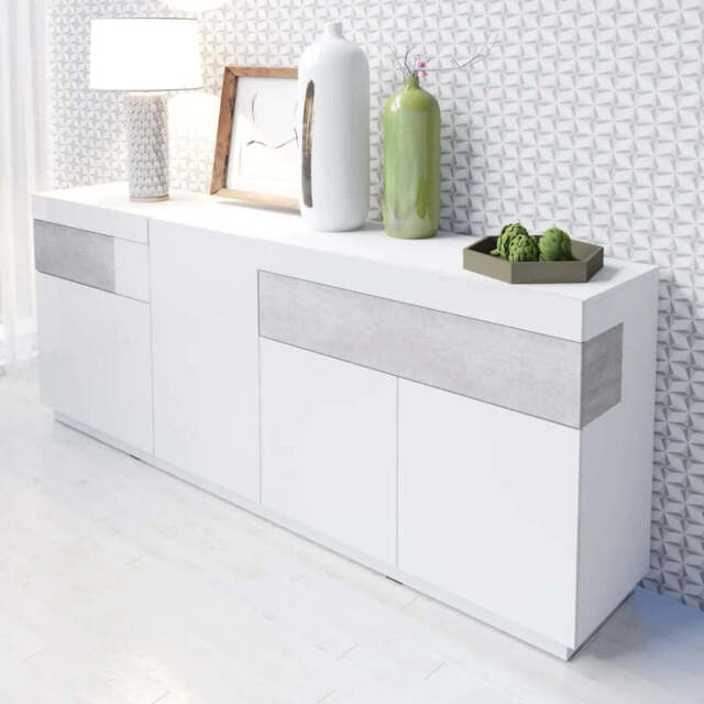 Silke 25 Sideboard Cabinet 219cm - Grey 219cm - image 1