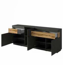 Silke 25 Sideboard Cabinet 219cm - Grey 219cm - thumbnail 4