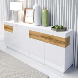 Silke 25 Sideboard Cabinet 219cm - Grey 219cm - thumbnail 5