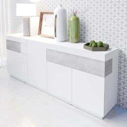 Silke 25 Sideboard Cabinet 219cm - Grey 219cm - thumbnail 1