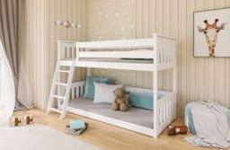 Wooden Bunk Bed Kevin - Grey Foam/Bonnell Mattresses - thumbnail 5