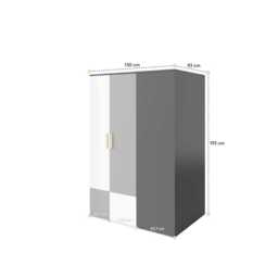 Pok PO-00 Walk-In Wardrobe 130cm - Left Grey Matt 130cm - thumbnail 4