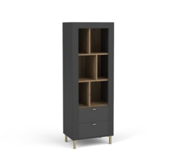 Mossa 04 Bookcase 60cm - Black 60cm