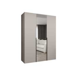 Alicante II Hinged Door Wardrobe 150cm - Black 150cm - thumbnail 5