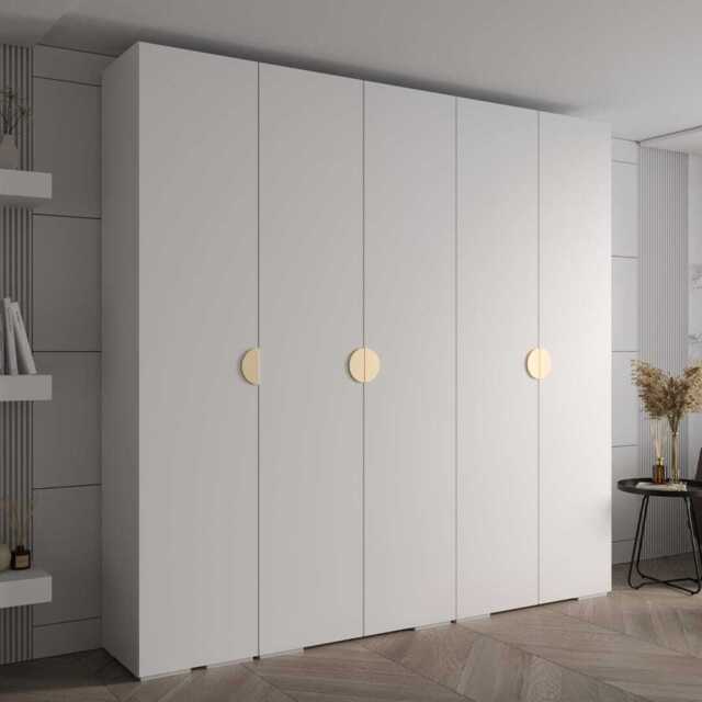 Inova IV Hinged Door Wardrobe 250cm - White 250cm - image 1