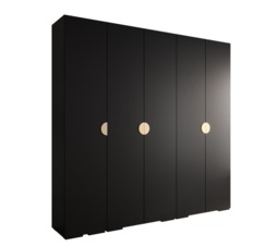 Inova IV Hinged Door Wardrobe 250cm - White 250cm - thumbnail 3