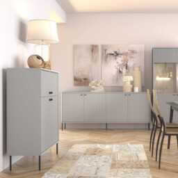 Iris Sideboard Cabinet 105cm - Grey 105cm - thumbnail 4