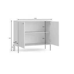 Iris Sideboard Cabinet 105cm - Grey 105cm - thumbnail 3