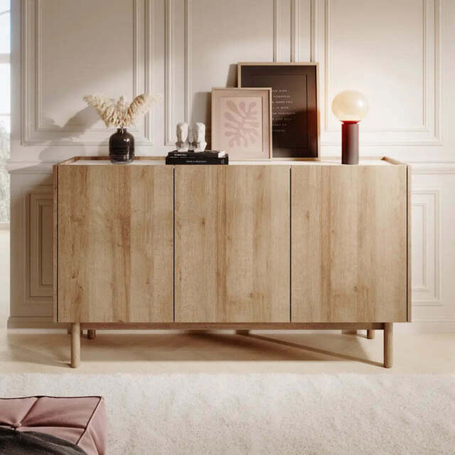 Boho Sideboard Cabinet 144cm - Oak Riviera 144cm - image 1