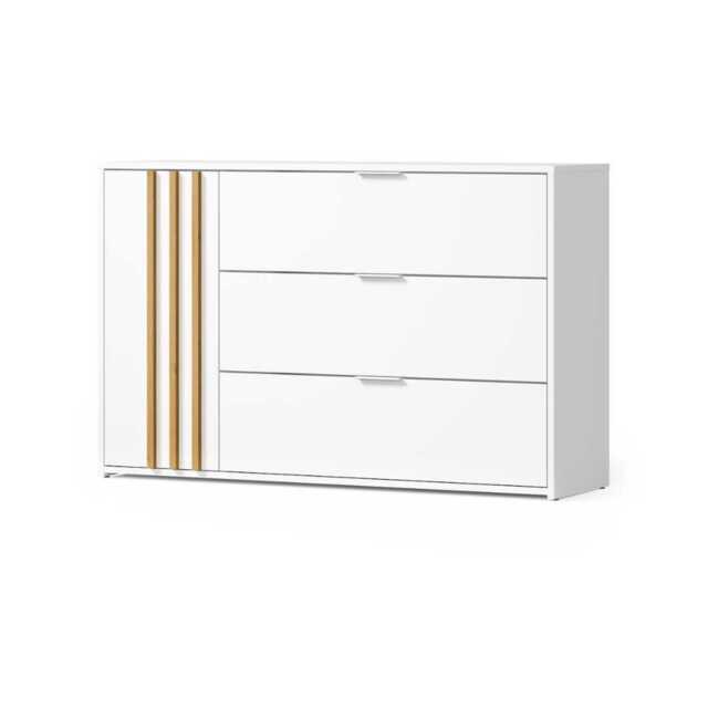 Florencja Chest Of Drawers 125cm - White 125cm - image 1