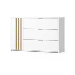 Florencja Chest Of Drawers 125cm - White 125cm - thumbnail 1