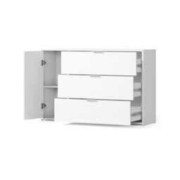Florencja Chest Of Drawers 125cm - White 125cm - thumbnail 2