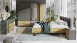 Rimini 23 Bedside Table 44cm [Set Of Two] - Graphite 44cm - thumbnail 5