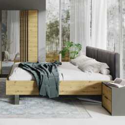 Rimini 23 Bedside Table 44cm [Set Of Two] - Graphite 44cm - thumbnail 4