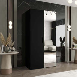 Bari II Hinged Door Wardrobe 100cm - Cashmere 100cm - thumbnail 8