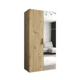 Bari II Hinged Door Wardrobe 100cm - Cashmere 100cm - thumbnail 3
