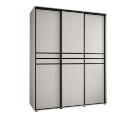 Cannes X Sliding Door Wardrobe 200cm - Black 200cm - thumbnail 6