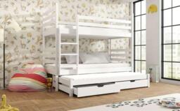 Tomi Bunk Bed with Trundle and Storage - Milk Chocolate Without Mattresses - thumbnail 4
