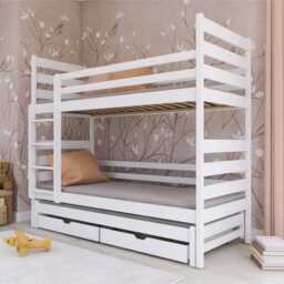 Tomi Bunk Bed with Trundle and Storage - Milk Chocolate Without Mattresses - thumbnail 3
