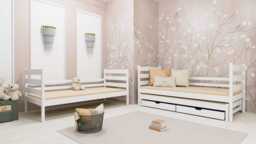 Tomi Bunk Bed with Trundle and Storage - Milk Chocolate Without Mattresses - thumbnail 6