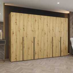 Alicante I Hinged Door Wardrobe 300cm - Cashmere 300cm - thumbnail 7