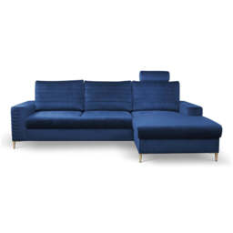 Corner Sofa Bed Collin - Grey 252cm Right - thumbnail 7