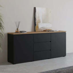 Modo Sideboard Cabinet 150cm - Black 150cm - thumbnail 6